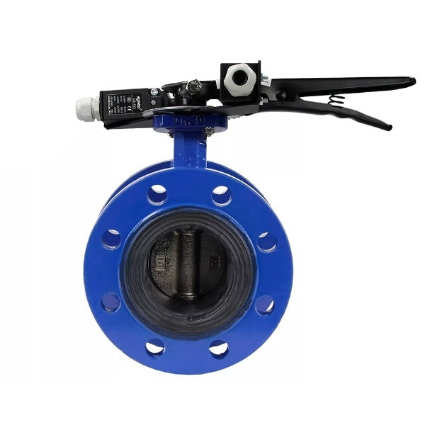 صمام فراشة الماء DNOVA WBV1331E-2W-FH، مادة الهيكل - حديد زهر GGG40/EN-GJS-400-15، مادة القرص - فولاذ مقاوم للصدأ AISI 304، الختم - EPDM، المقبض، LSU LS-103