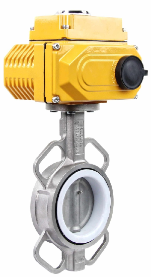 Water Butterfly Valve DNOVA 316L-316L-PTFE body material - Stainless steel aisi 316l, disk material - Stainless steel AISI 316L, seal - PTFE with electric actuator DNOVA 24V
