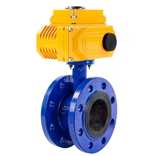 Válvula de mariposa de agua DNOVA WBV1331E-2W-FH, material del cuerpo: hierro fundido GGG40/EN-GJS-400-15, material del disco: acero inoxidable AISI 304, junta: EPDM, actuador eléctrico QT-N-xEM-O1 220 V