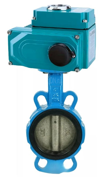 Válvula de mariposa de agua DNOVA WBV1413E-2W-Fb-H, material del cuerpo: hierro fundido GGG50/EN-GJS-500-7, material del disco: hierro fundido GGG40/EN-GJS-400-15, junta: EPDM, actuador eléctrico QT-N-003EM-O1-24VDC-U1 HARK