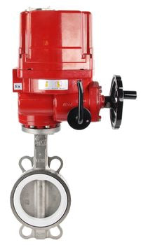 صمام فراشة الماء DNOVA WBV3131P-2W-Fb-H، مادة الهيكل - فولاذ مقاوم للصدأ AISI 304، مادة القرص - فولاذ مقاوم للصدأ AISI 304، الختم - PTFE، مشغل كهربائي QT-EX-xEM-O2 24 فولت