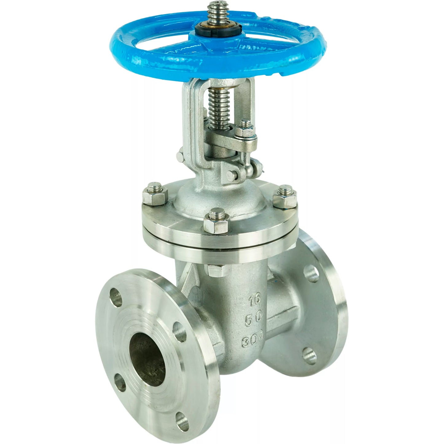 Wedge gate valve DNOVA GAIR GVWR3131M-2W-F-S, body material - stainless steel AISI 304, wedge material - stainless steel AISI 304, seal - metal, handwheel
