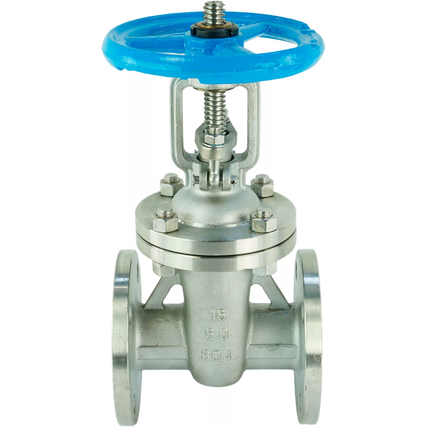 Wedge gate valve DNOVA GAIR GVWR3131M-2W-F-S, body material - stainless steel AISI 304, wedge material - stainless steel AISI 304, seal - metal, handwheel