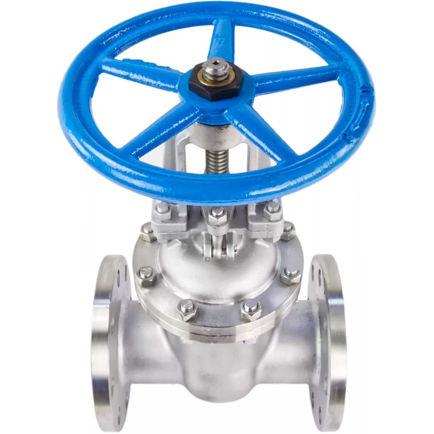 Wedge gate valve DNOVA GAIR GVWR3131M-2W-F-S, body material - stainless steel AISI 304, wedge material - stainless steel AISI 304, seal - metal, handwheel