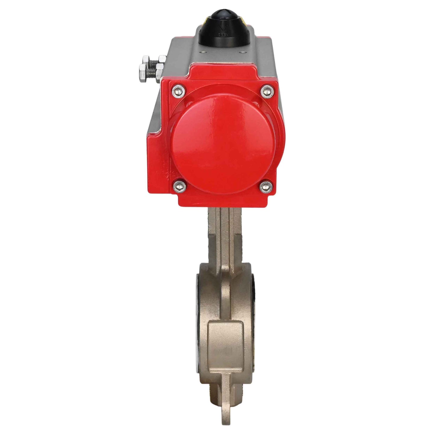 Water Butterfly Valve DNOVA 316l-ptfe-DNOVA-da, body material - stainless steel AISI 316L, disk material - stainless steel AISI 316L, seal - PTFE, pneumatic actuator operated