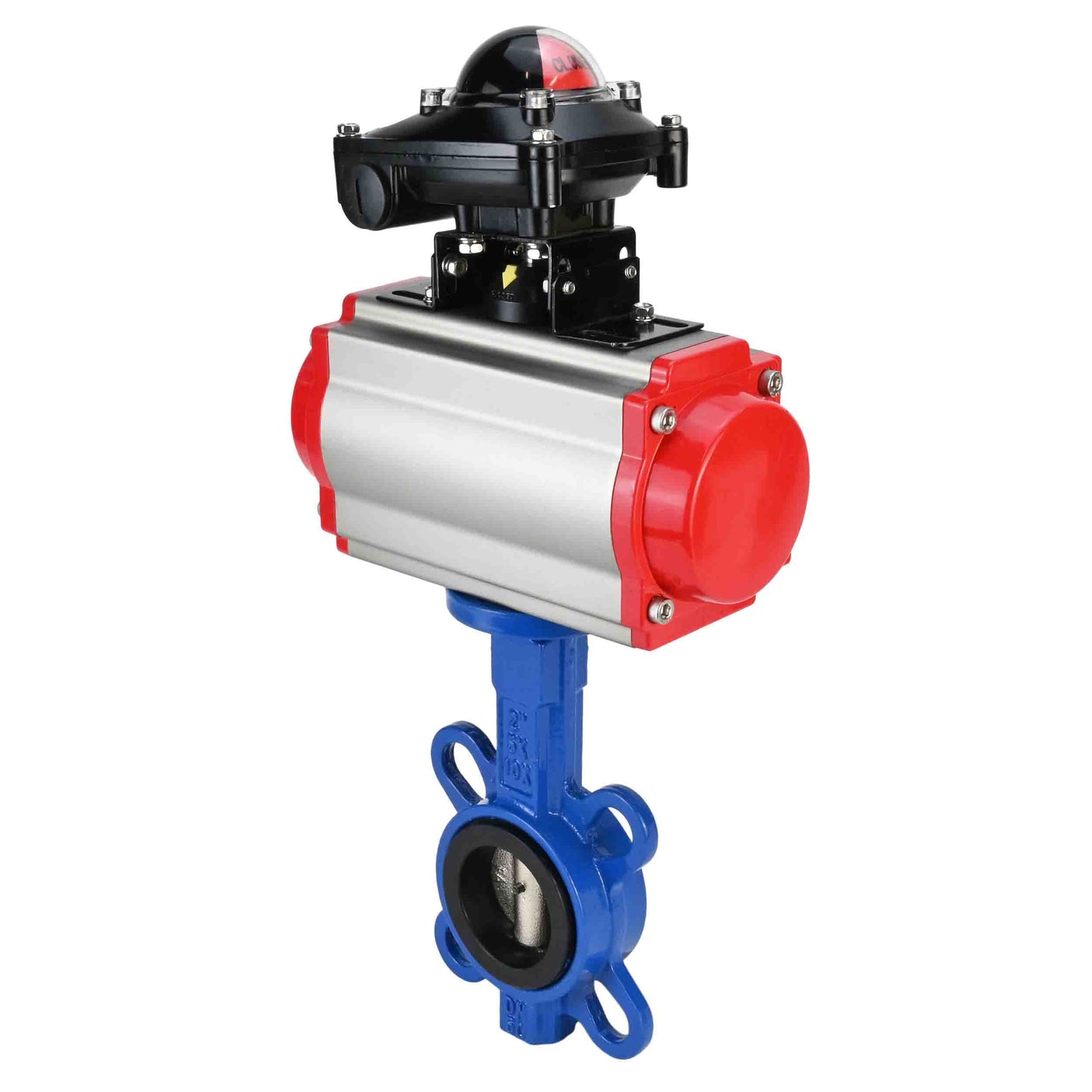 Water Butterfly Valve DNOVA g50-g40-epdm-DNOVA-da-4m310-110/220v-apl-210n, body material - cast iron GGG50, disk material - cast iron GGG40, seal - EPDM, pneumatic actuator operated