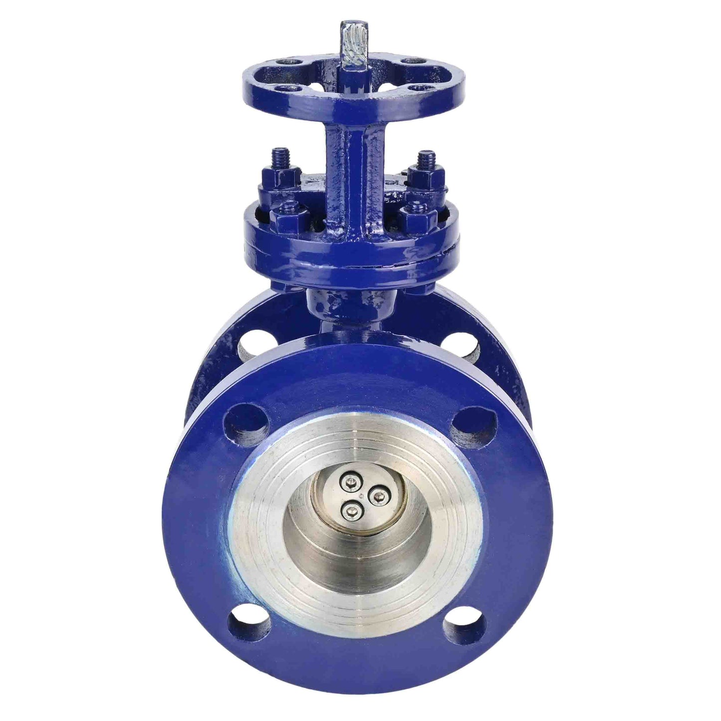Water Butterfly Valve DNOVA WBV3EX-3431M-1W-F-ISO, body material - carbon steel, disk material - stainless steel AISI 304, seal - metal, stem only