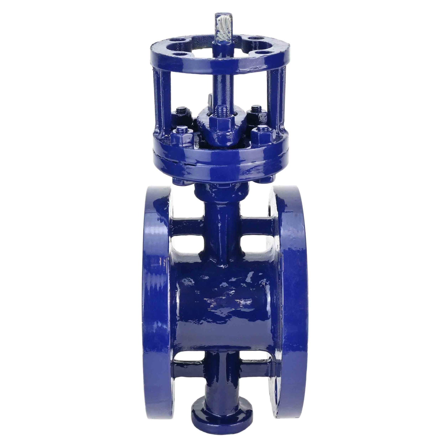 Water Butterfly Valve DNOVA WBV3EX-3431M-1W-F-ISO, body material - carbon steel, disk material - stainless steel AISI 304, seal - metal, stem only