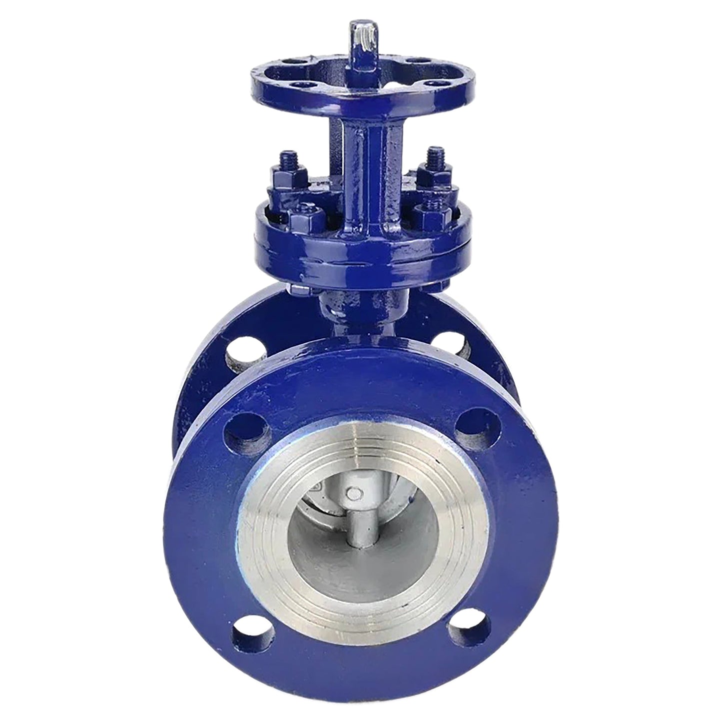 Water Butterfly Valve DNOVA WBV3EX-3431M-1W-F-ISO, body material - carbon steel, disk material - stainless steel AISI 304, seal - metal, stem only