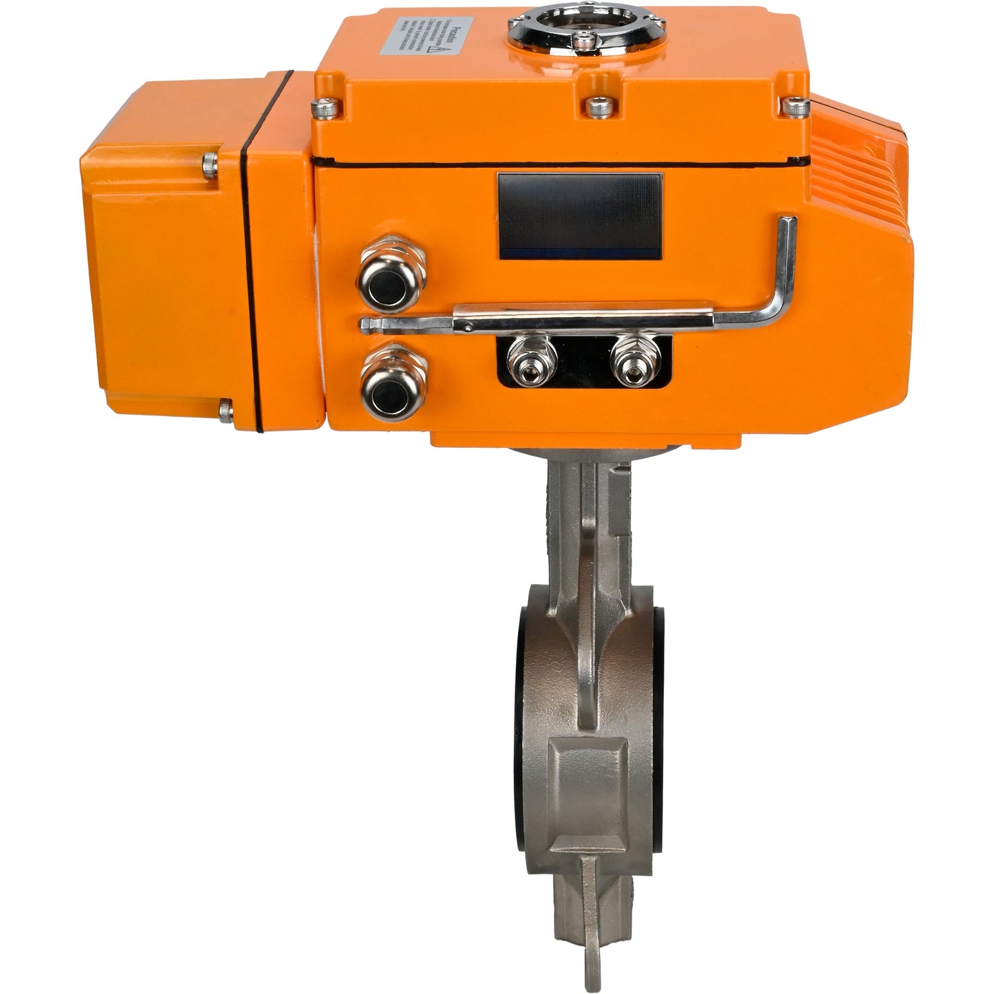 Water Butterfly Valve DNOVA 316L-316L-EPDM body material - stainless steel aisi 316l, disk material - stainless steel aisi 316l, seal - EPDM with electric actuator DNOVA 220V, feedback sensor and input control signal 0-10V