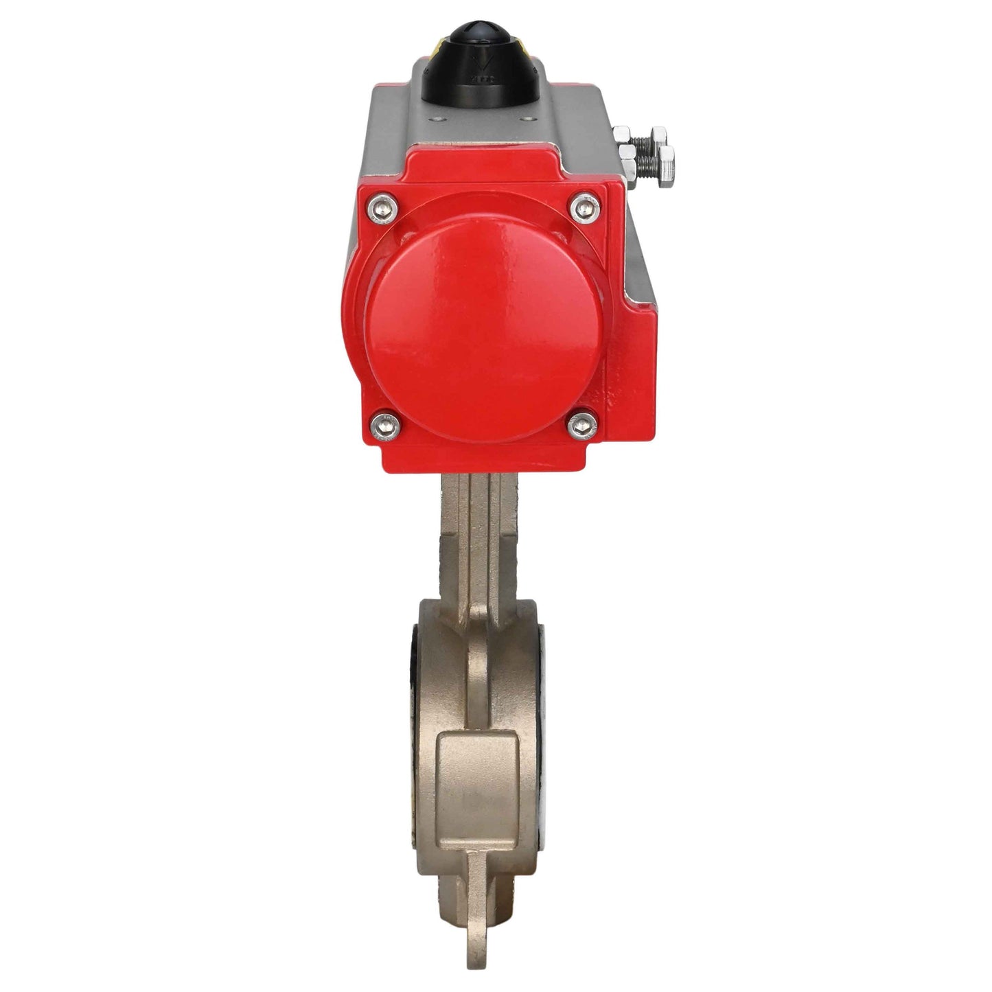 Water Butterfly Valve DNOVA WBV3131P-2W-Fb-H, body material - Stainless steel AISI 304, disk material - Stainless steel AISI 304, seal - PTFE, pneumatic actuator PA-DA double action