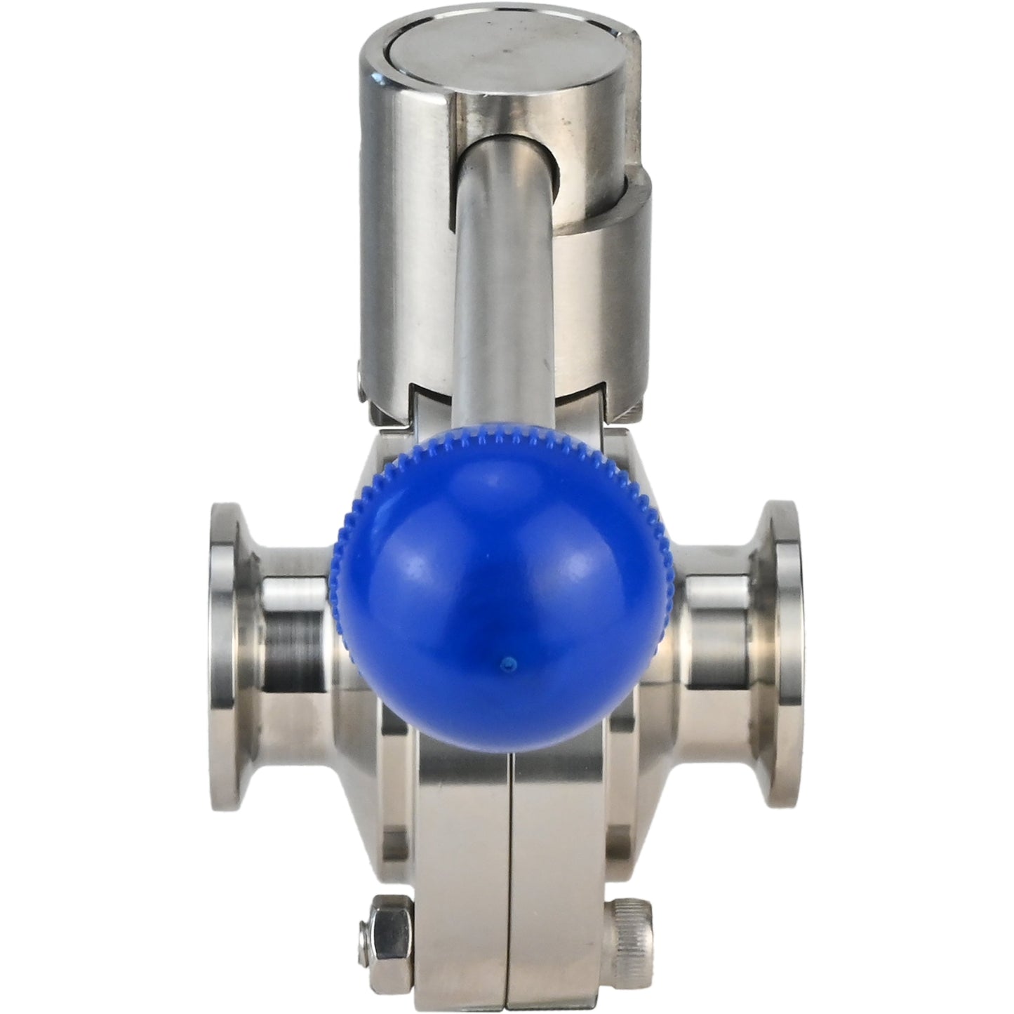 Water Butterfly Valve DNOVA WBV3131E-2W-C-H, body material - Stainless steel AISI 304, disk material - Stainless steel AISI 304, seal - EPDM, connection - clamp, handle