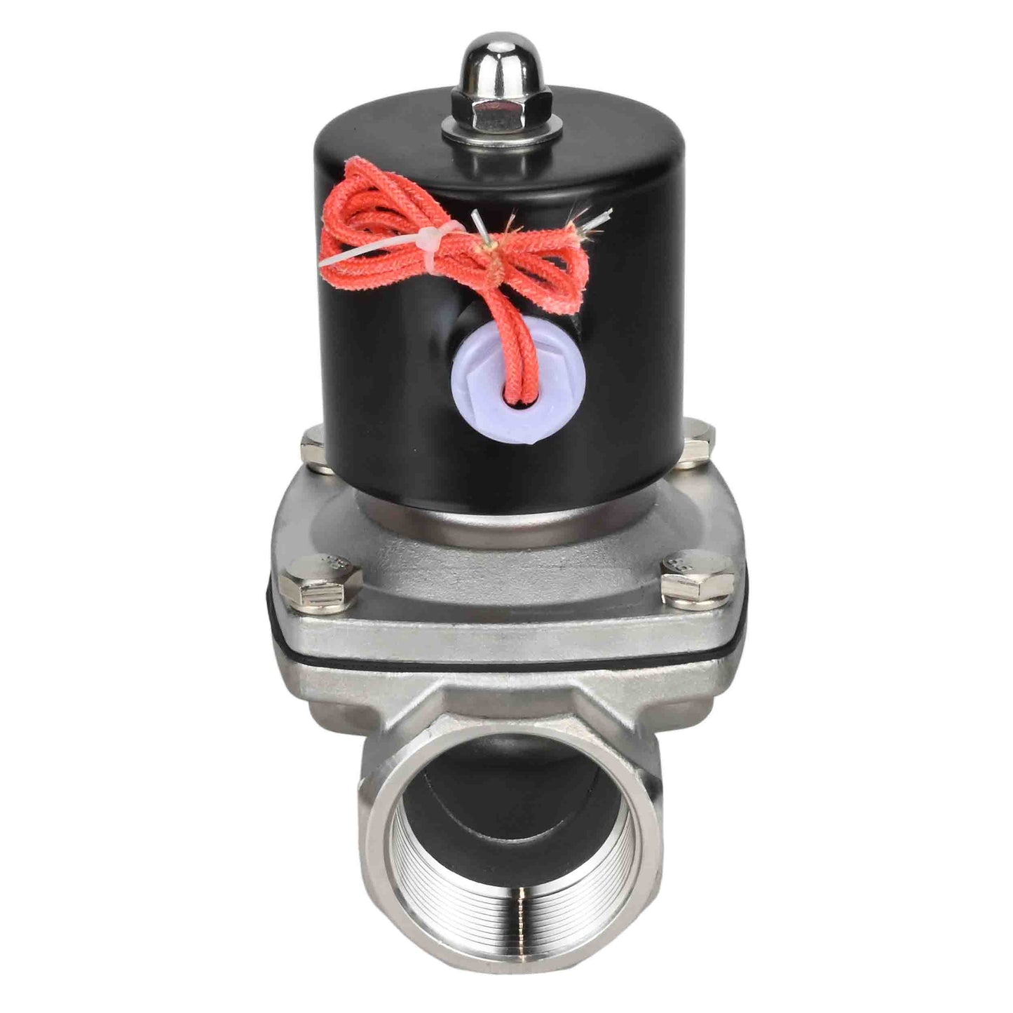 Two way normally closed direct acting electric solenoid valve DNOVA VS2W-101E-NC EPDM 24V, body material - stainless steel AISI 304, seal - EPDM