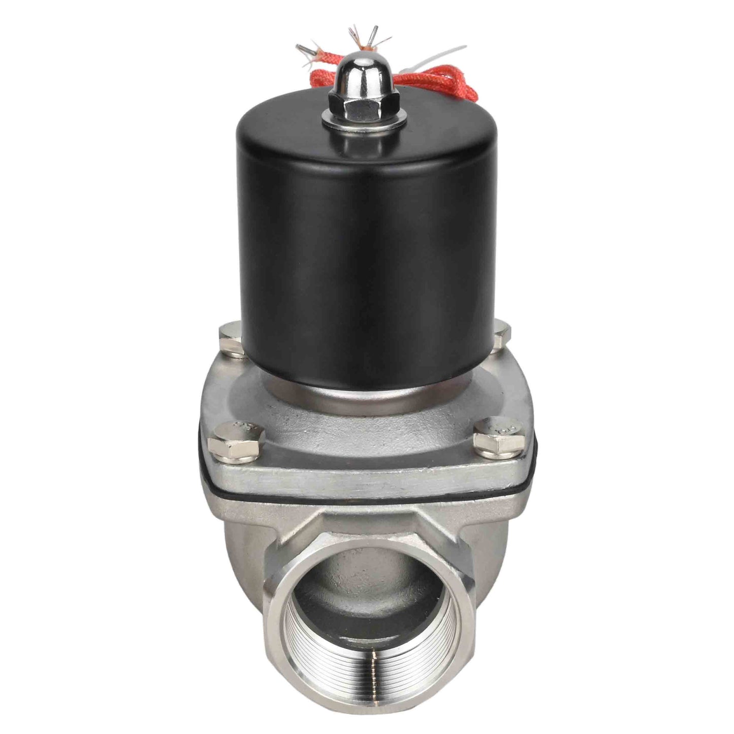 Two way normally closed direct acting electric solenoid valve DNOVA VS2W-101E-NC EPDM 24V, body material - stainless steel AISI 304, seal - EPDM
