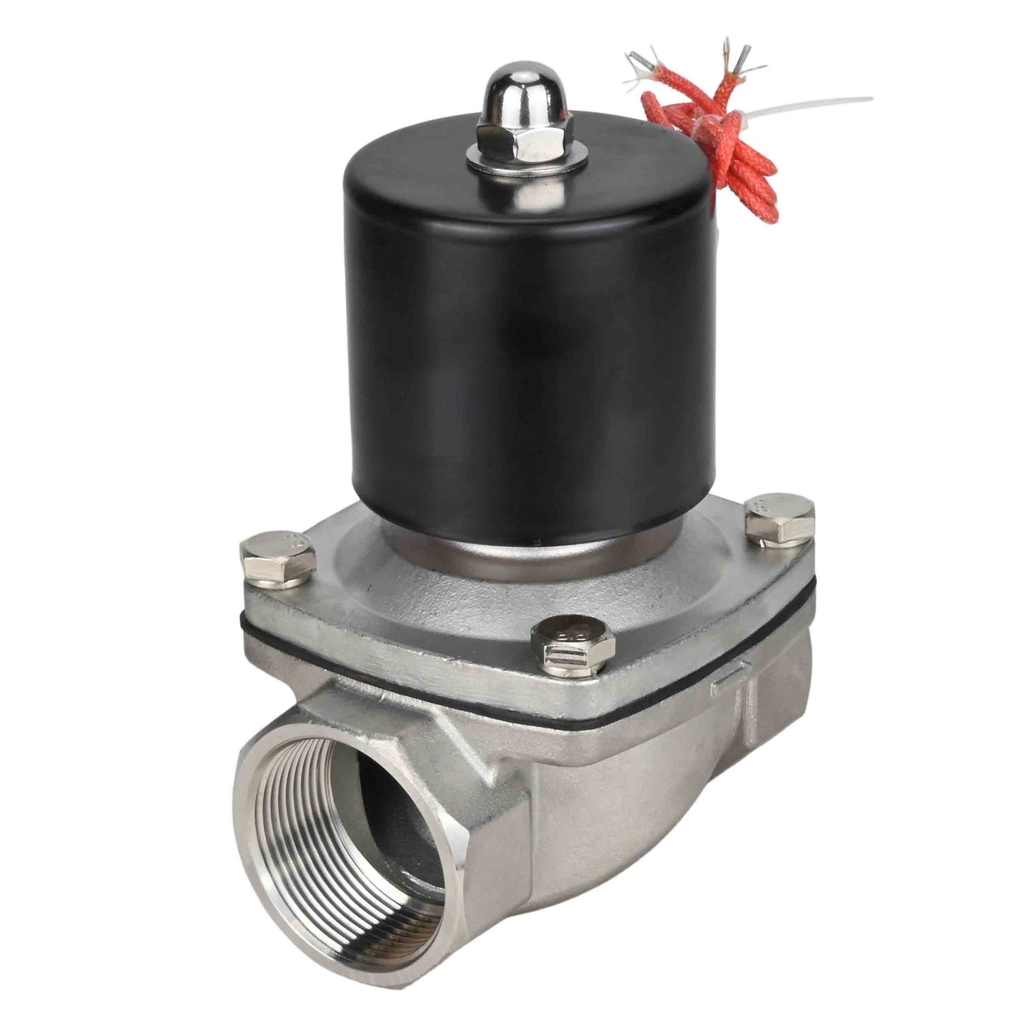 Two way normally closed direct acting electric solenoid valve DNOVA VS2W-101E-NC EPDM 24V, body material - stainless steel AISI 304, seal - EPDM