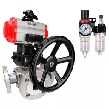 Ball valves DNOVA BV3232P(4pc)-FP-3WL-F-ISO-H 16 bar full bore, flanged, body - stainless steel SS316, ISO flange F03/F04-F10/F12, square 9x9-19x19, s mon/drive PA-DA, mon/distribution 4M310-08 220V, BKV APL-410N EX, backup MON3-700-T38-ISO and BPV A