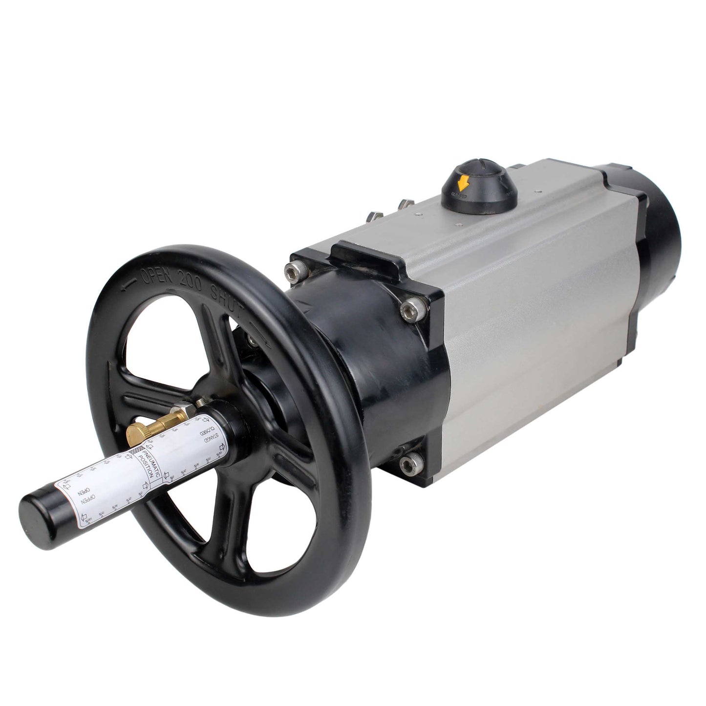 Actuador neumático de doble efecto DNOVA PA-DA-105-1, brida ISO F07/F10, cuadrado 22С…22