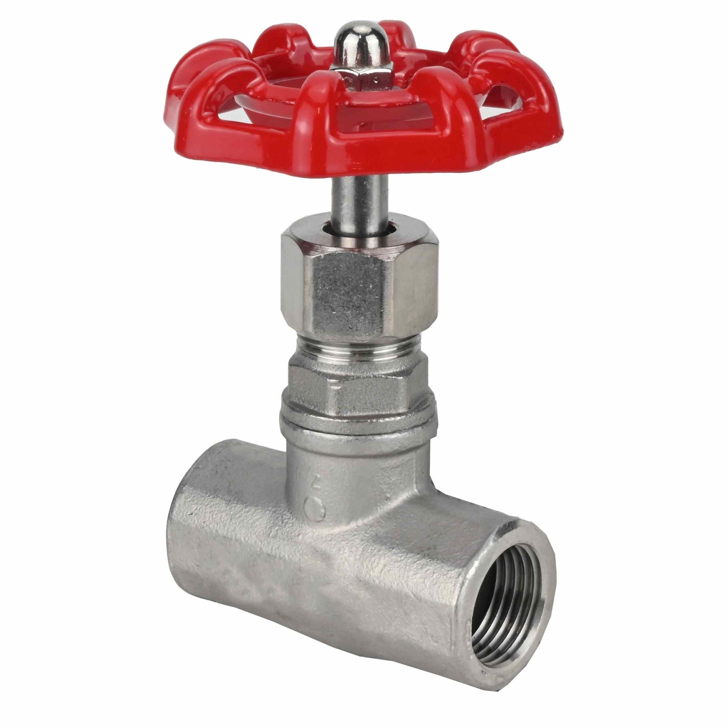 Stop Valve DNOVA VSO3131P-1W-T-S, body material - stainless steel AISI 304, disk material - stainless steel, seal - PTFE, threaded
