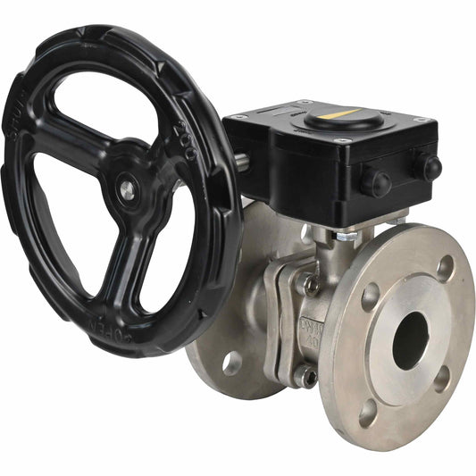 Stainless steel ball valve DNOVA kchfp ham, body material - stainless steel AISI 316L, ball material - stainless steel AISI 316L, seal - PTFE, handle operated