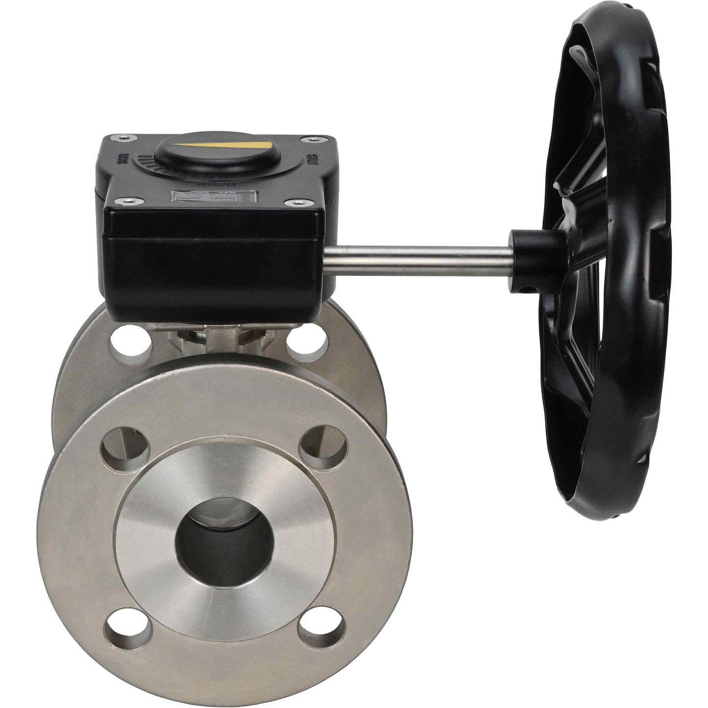 Válvula de bola de acero inoxidable DNOVA kchfp ham, material del cuerpo - acero inoxidable AISI 316L, material de la bola - acero inoxidable AISI 316L, junta - PTFE, accionada por maneta