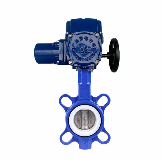 Water Butterfly Valve DNOVA WCB-316L-PTFE body material - Carbon steel WCB, disk material - Stainless steel AISI 316L, seal - PTFE with 1/4-turn electric actuator DNOVA QT-W (M) EX 380V