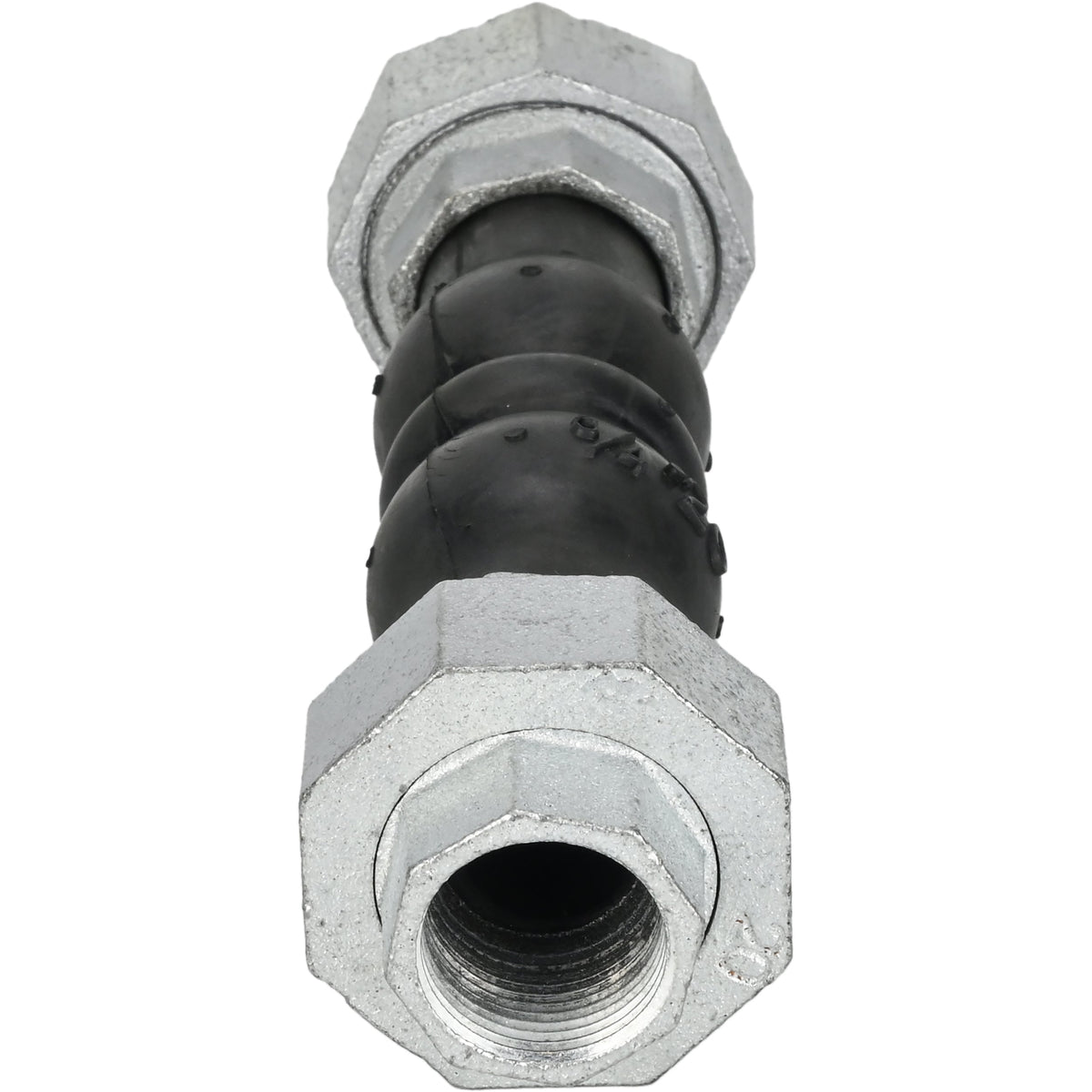 Compensateurs de dilatation en caoutchouc DNOVA CR-E17-T, caoutchouc insert (corps) - EPDM, type de raccordement - fileté, matériau de fileté éléments - fonte