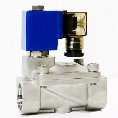 Électrovanne à deux voies normalement ouverte à action indirecte DNOVA DHD31-NO-S EPDM G 0543 110/220V, matériau du corps - acier inoxydable AISI 316, joint - EPDM