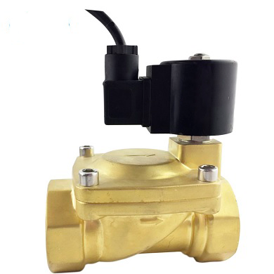 Électrovanne à deux voies normalement fermée à action indirecte DNOVA DHDF21-NC 110/220V, matériau du corps - laiton, joint - Viton