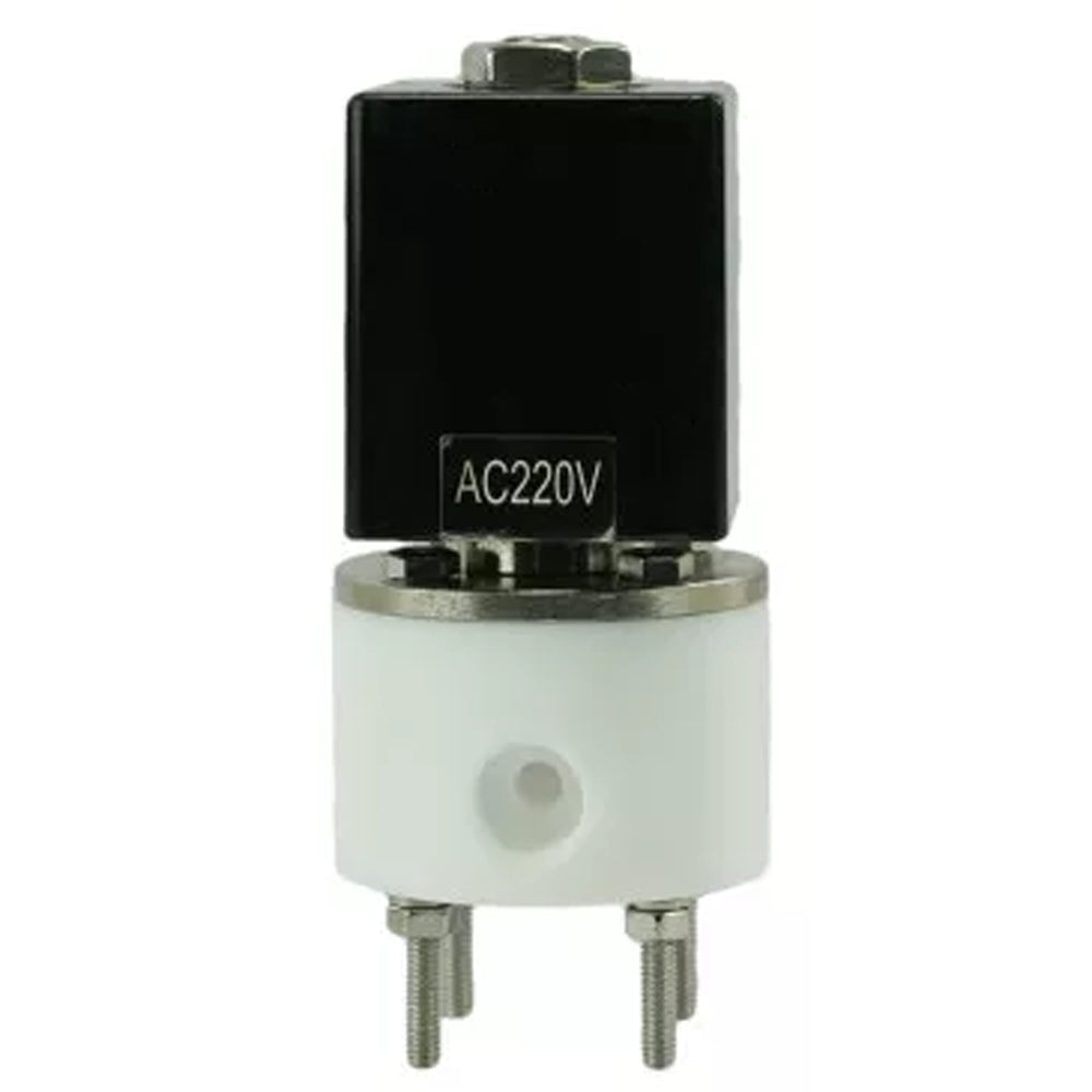 Two way normally open direct acting electric solenoid valve DNOVA DHF11-РќРћ PTFE VITON G 24V, body material - PTFE, seal - Viton