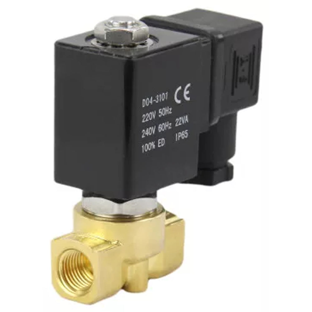 Two way normally closed Semi-direct acting electric solenoid valve DNOVA DHP21-РќР— G YS-018 24V, body material - brass, seal - PTFE