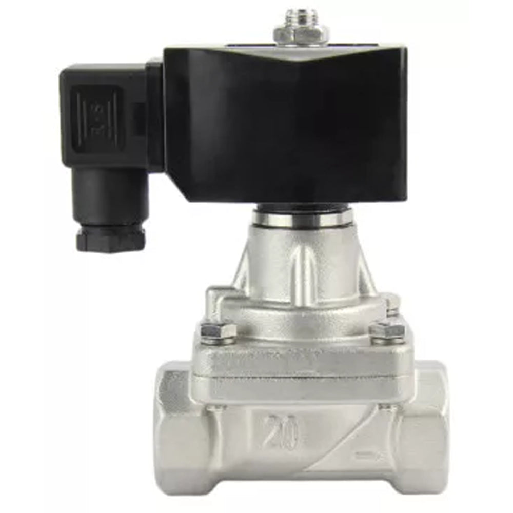 Two way normally closed Semi-direct acting electric solenoid valve DNOVA DHP21-S-РќР— SS304 G YS-018 110/220V, body material - stainless steel AISI 304, seal - PTFE