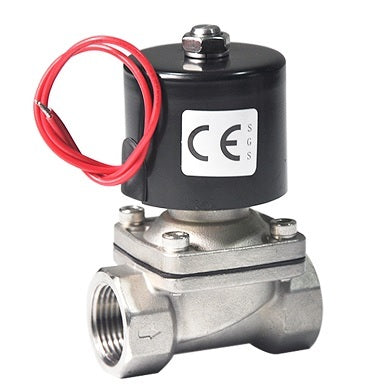 Électrovanne à deux voies normalement fermée à action directe DNOVA DW11-S VITON G 110/220V, matériau du corps - acier inoxydable AISI 304, joint - VITON