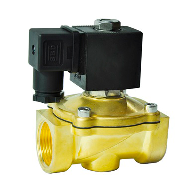 Électrovanne à deux voies normalement fermée à action directe DNOVA DW-31-NC NBR G S91A 24V, matériau du corps - laiton, joint - NBR