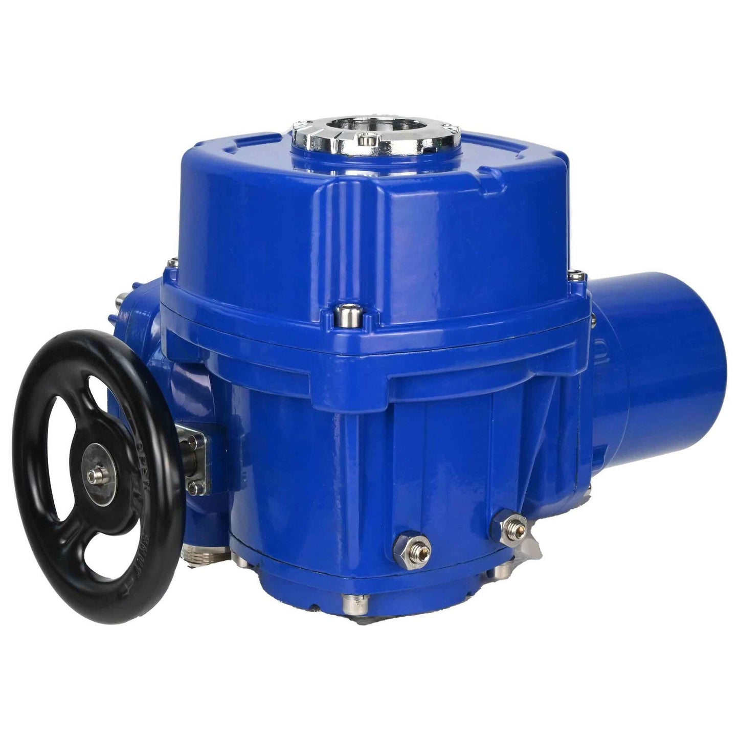 Quarter-turn electric actuator DNOVA QT-W(M)EX-005-500 explosion-proof with torque coupling and steering wheel 380V