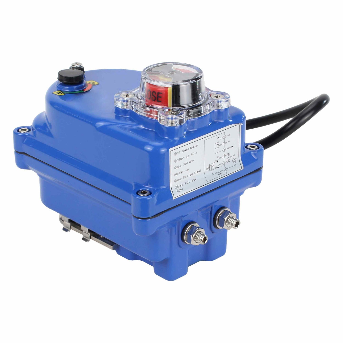 Actuador eléctrico de cuarto de vuelta DNOVA QT BLUE 003 12V