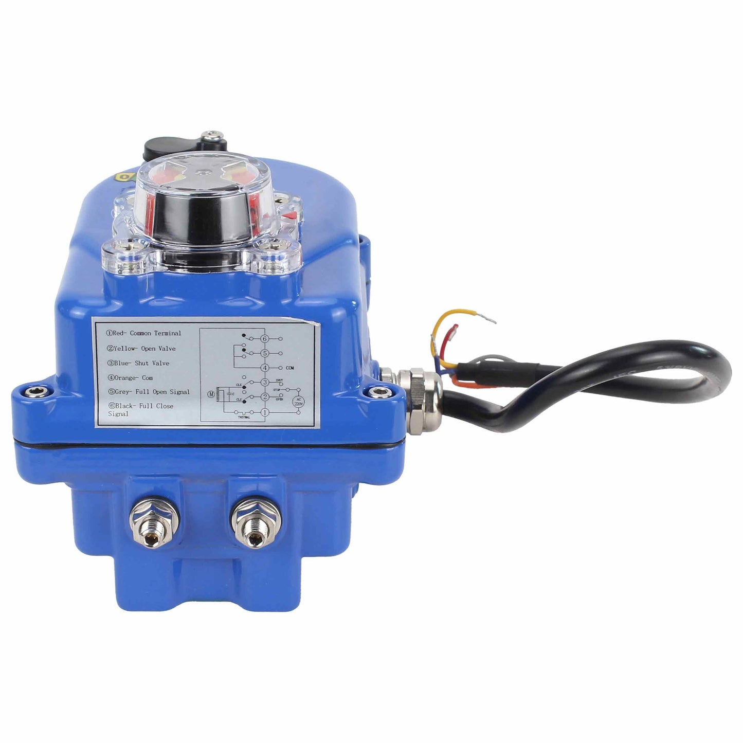 Actuador eléctrico de cuarto de vuelta DNOVA QT BLUE 003 12V
