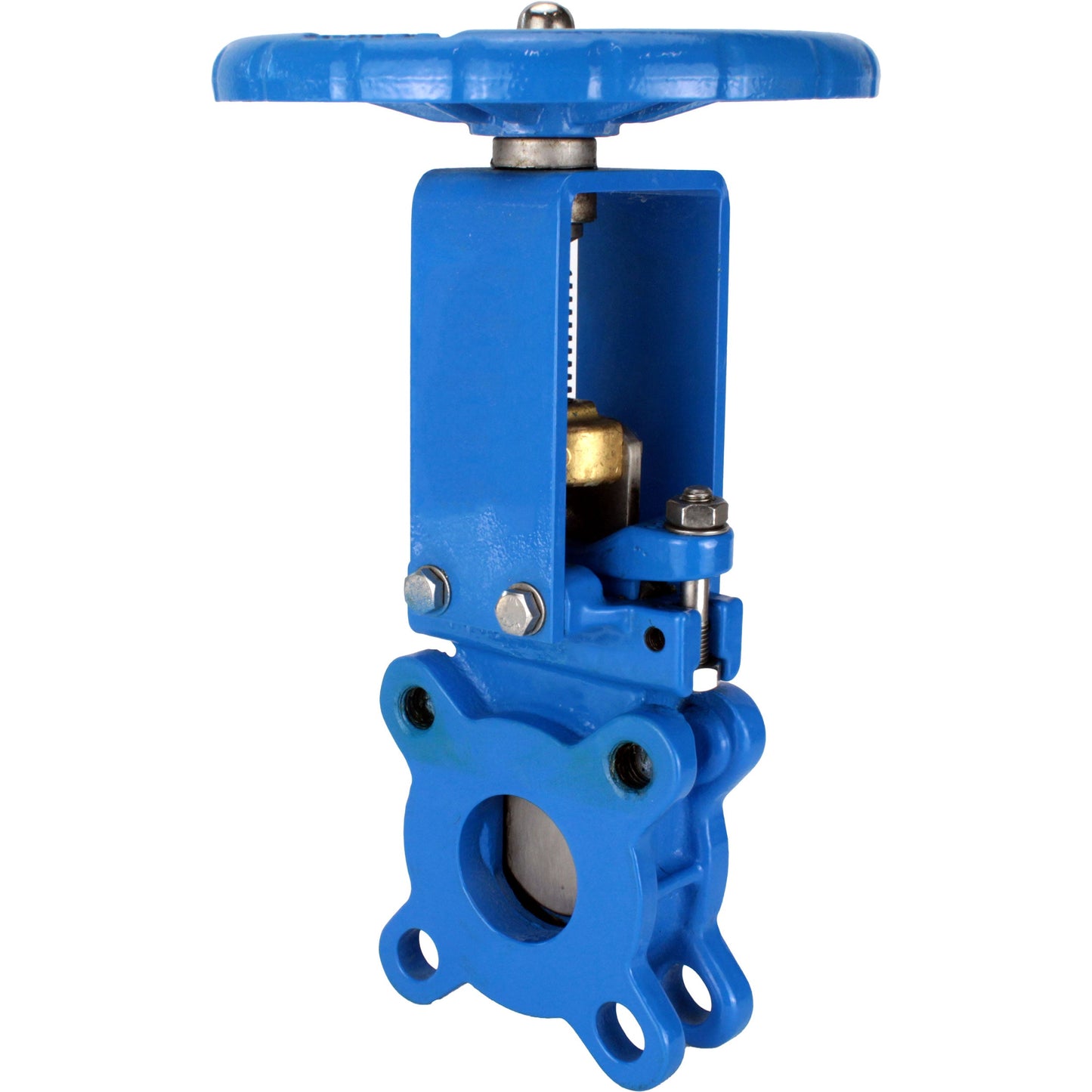 Knife gate valve DNOVA GVKN1331N-2W-Fb-S 16 bar, body material - cast iron GGG40, knife material - stainless steel AISI 304, seal - NBR, handwheel