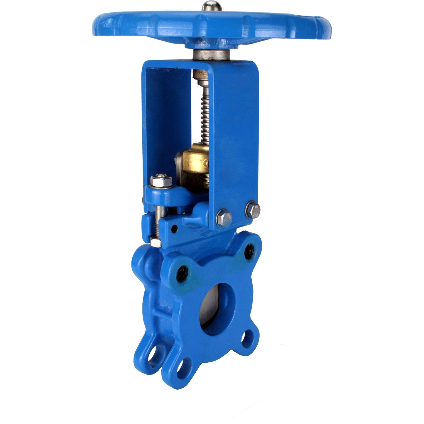 Knife gate valve DNOVA GVKN1331N-2W-Fb-S 16 bar, body material - cast iron GGG40, knife material - stainless steel AISI 304, seal - NBR, handwheel