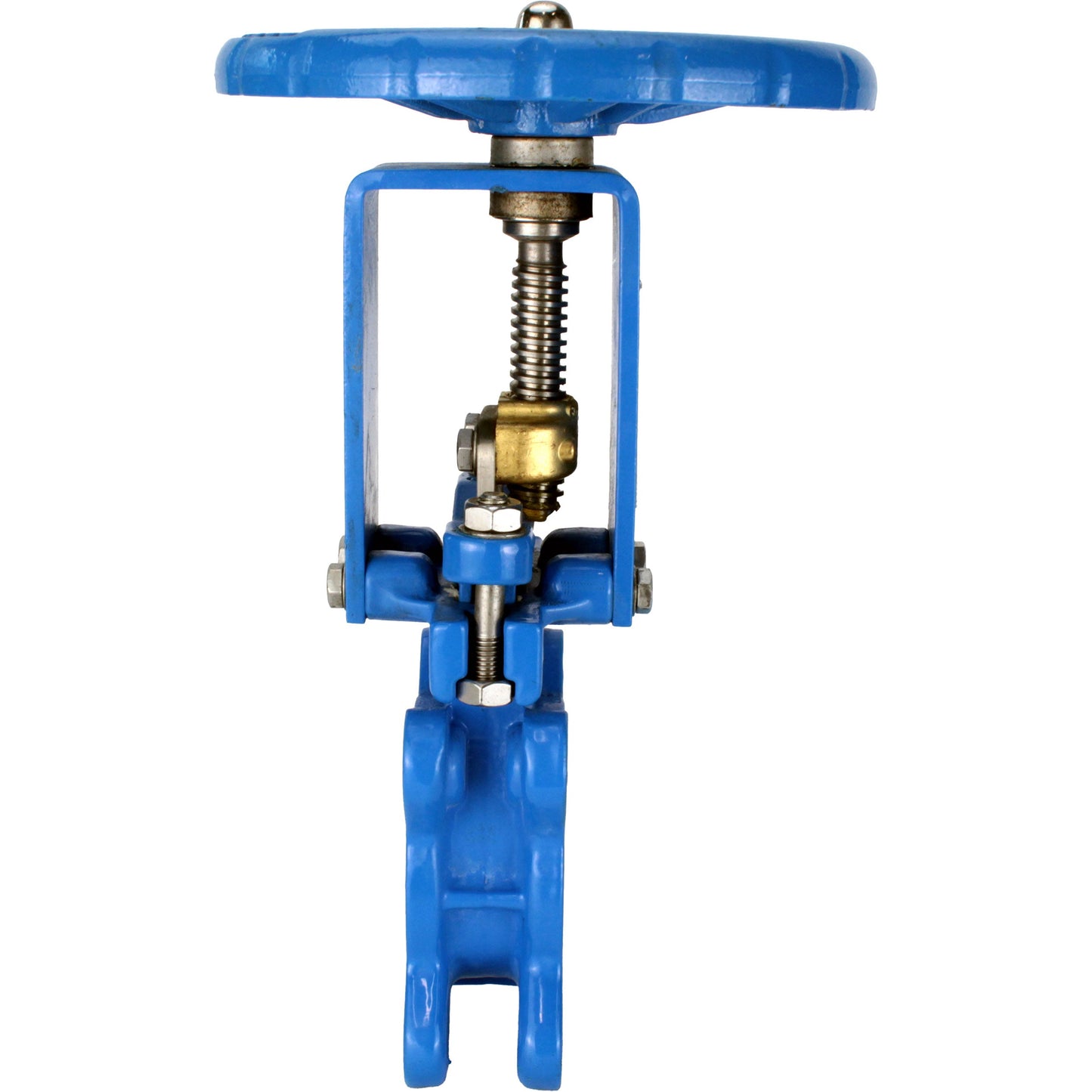 Knife gate valve DNOVA GVKN1331N-2W-Fb-S 16 bar, body material - cast iron GGG40, knife material - stainless steel AISI 304, seal - NBR, handwheel