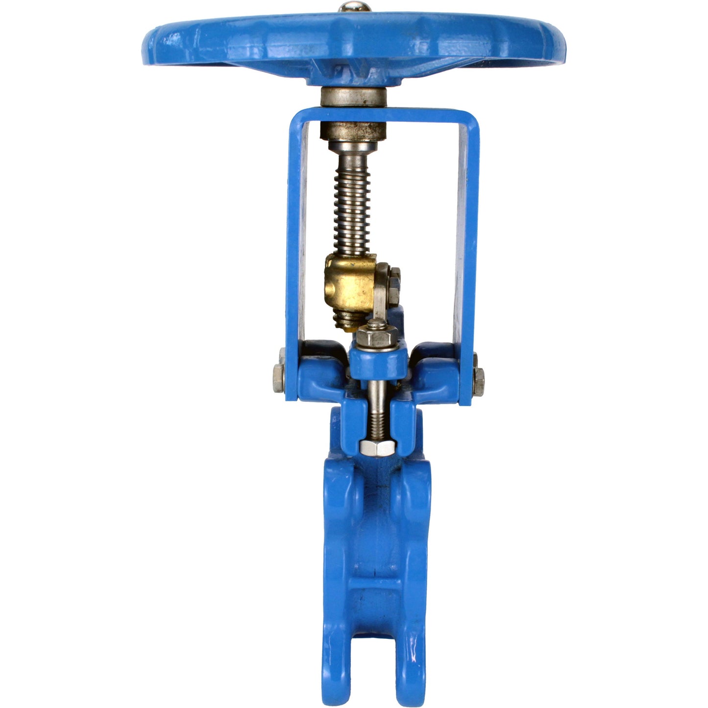 Knife gate valve DNOVA GVKN1331N-2W-Fb-S 16 bar, body material - cast iron GGG40, knife material - stainless steel AISI 304, seal - NBR, handwheel