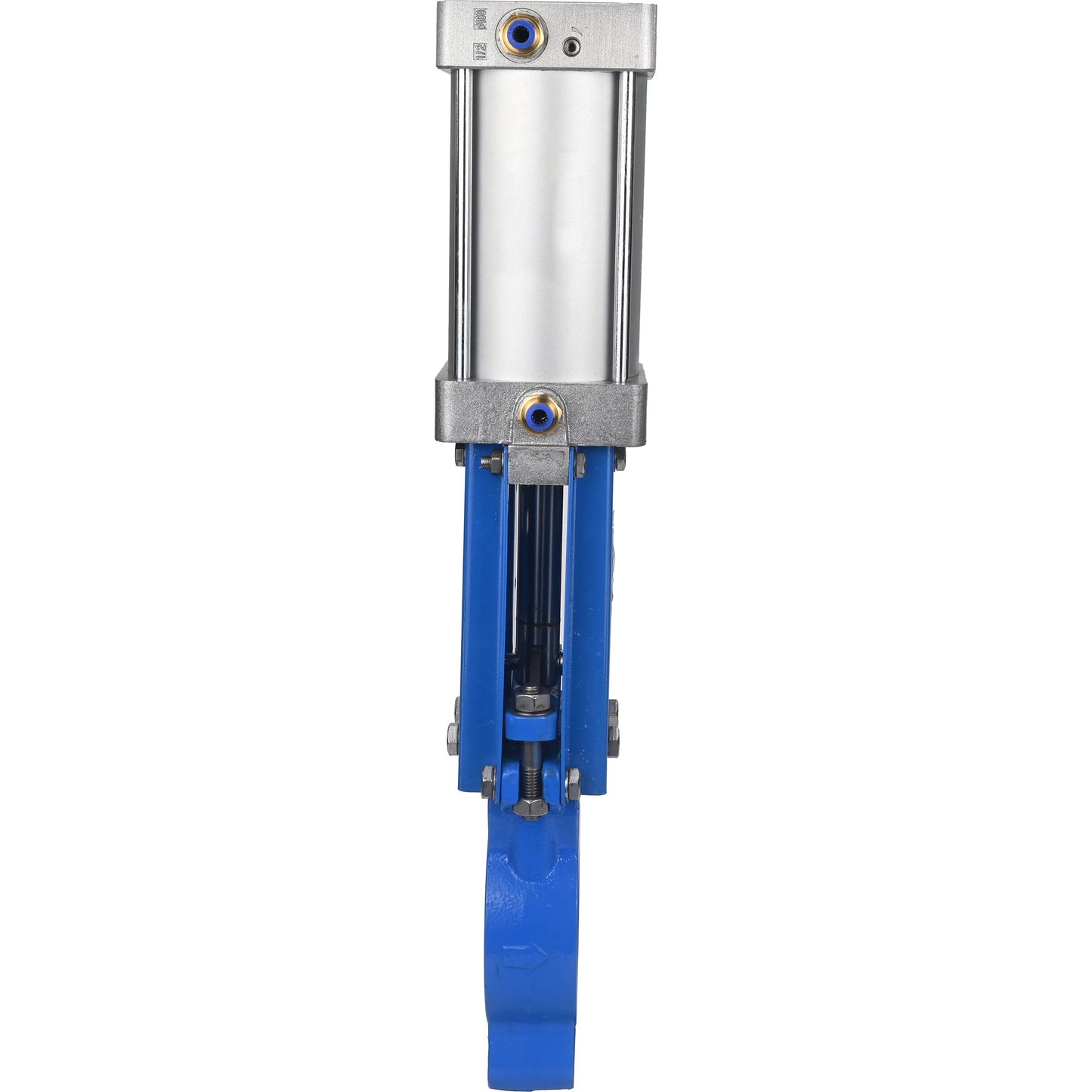 Gate valves DNOVA GVKR1331E-1W-Fb-2P-WENZ PN10 unidirectional, interflanged, spindle - extendable, body - cast iron GGG40, gate - stainless steel 304, seal - EPDM, pneumatically actuated, WENZ