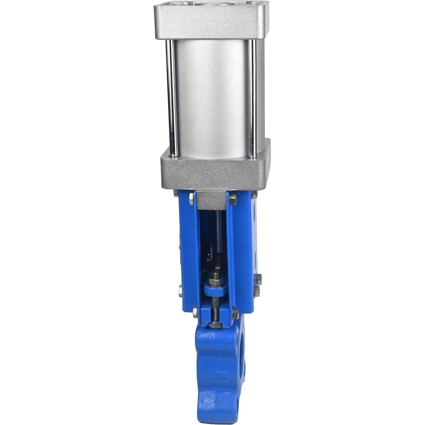 Gate valves DNOVA GVKR1331M-1W-Fb-2P-WENZ PN16 unidirectional, interflanged, spindle - extendable, body - cast iron GGG40, gate - stainless steel 304, seal - EPDM, pneumatically actuated, WENZ