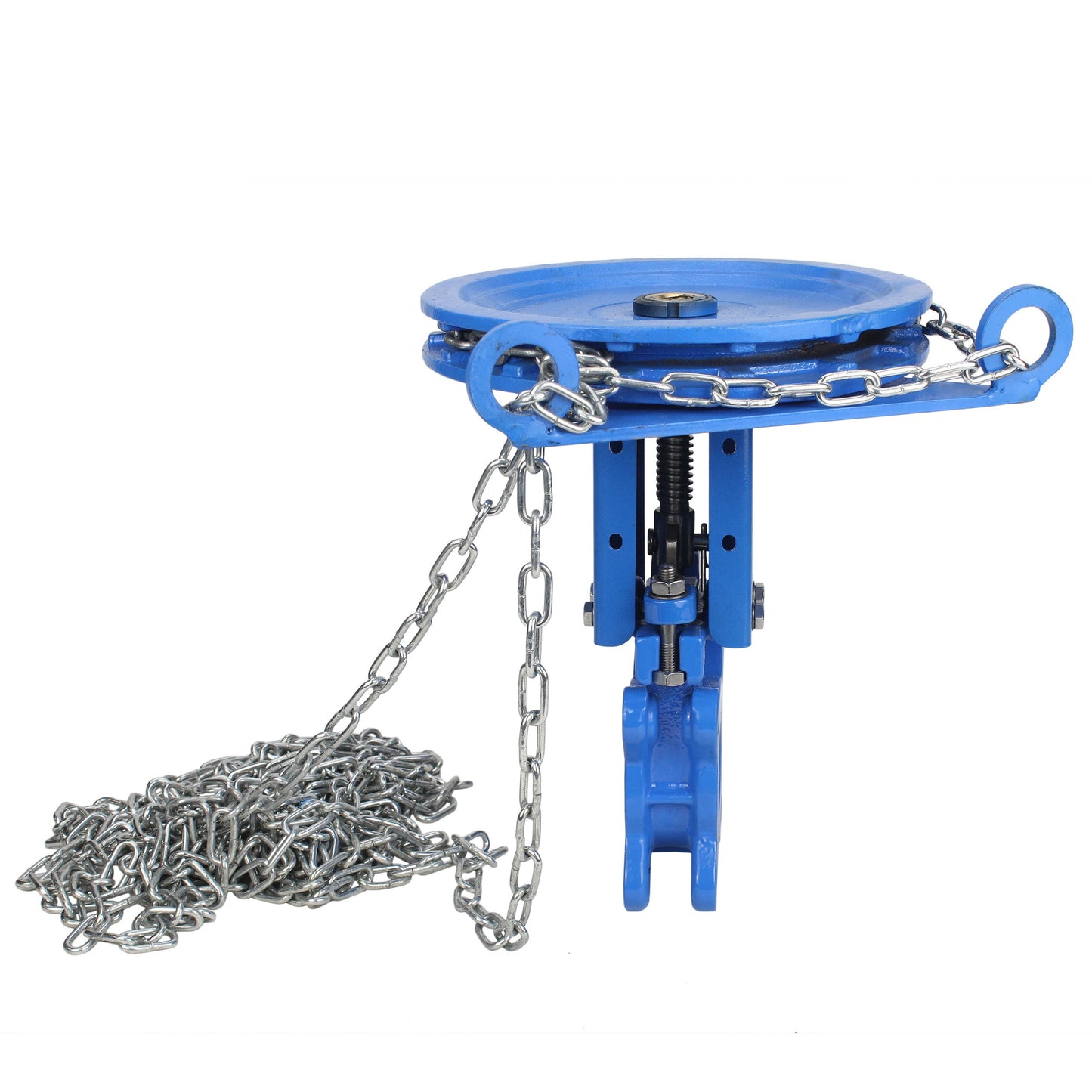 Knife gate valve DNOVA GVKR1331N-2W-Fb-CC, body material - cast iron GGG40, knife material - stainless steel AISI 304, seal - NBR, handwheel with chain
