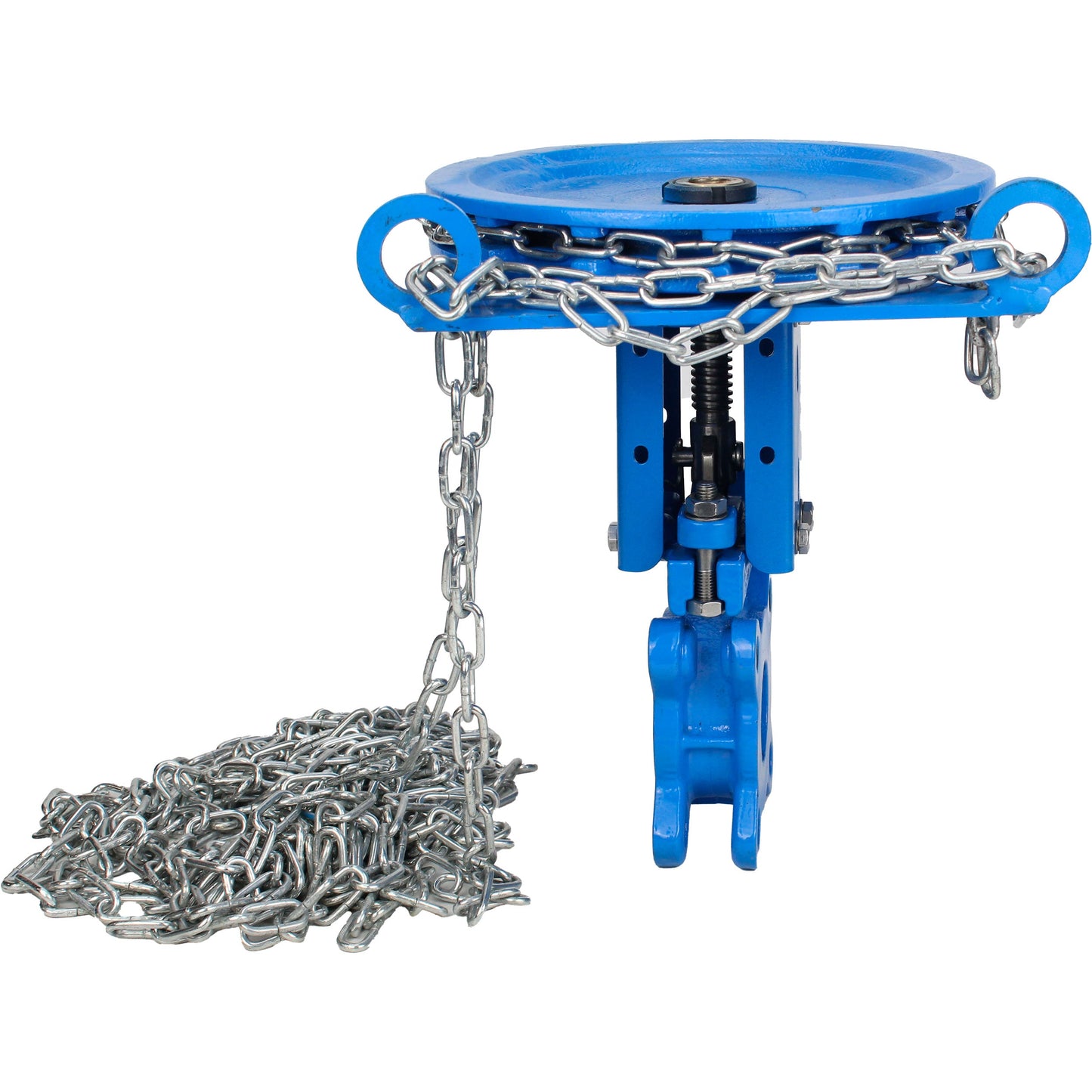 Knife gate valve DNOVA GVKR1331N-2W-Fb-CC, body material - cast iron GGG40, knife material - stainless steel AISI 304, seal - NBR, handwheel with chain