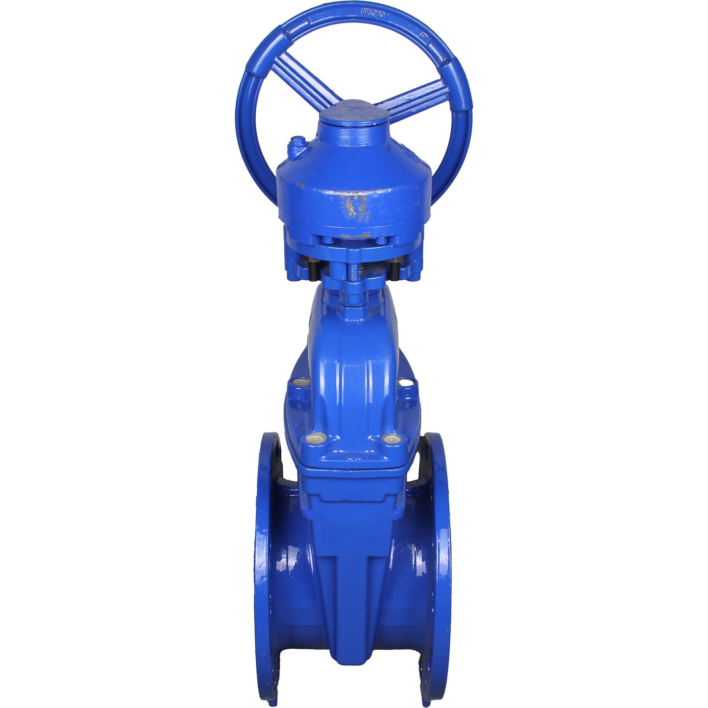 Wedge valves DNOVA GVWN1414E-2W-F flanged wedge valves, wedge - rubber coated, spindle - non-rising, body - cast iron, seal - EPDM, with ISO flange with gearbox RMN1-360Z-T2,35-ISO