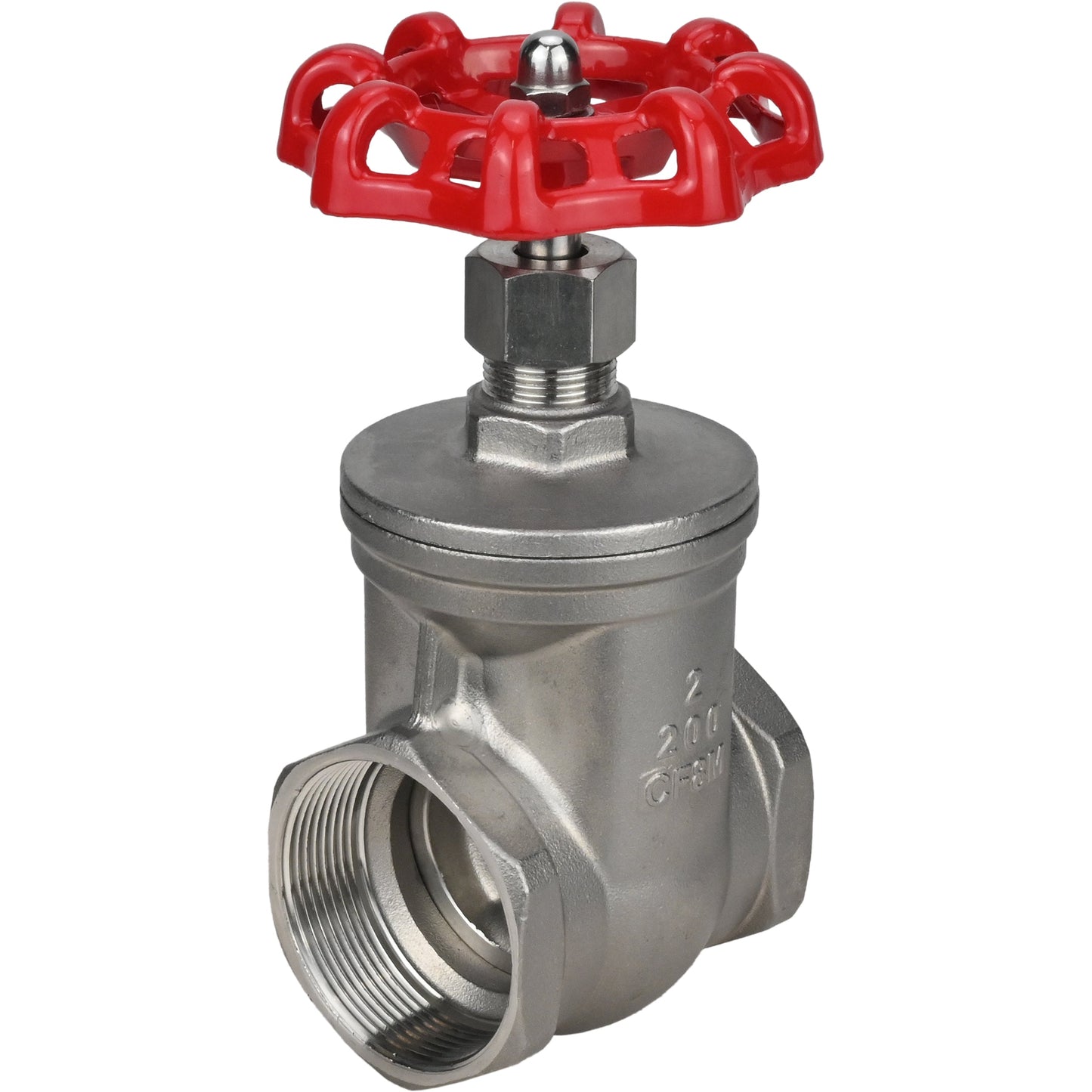 Wedge gate valve DNOVA GVWR3131M-2W-T-S, body material - stainless steel AISI 304, wedge material - stainless steel AISI 304, seal - metal, handwheel