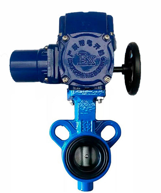 Water butterfly valve DNOVA AL-316L-EPDM body material - aluminium alloy, disk material - stainless steel 316L, seal - EPDM with 1/4-turn electric actuator DNOVA QT-W (M) 220V