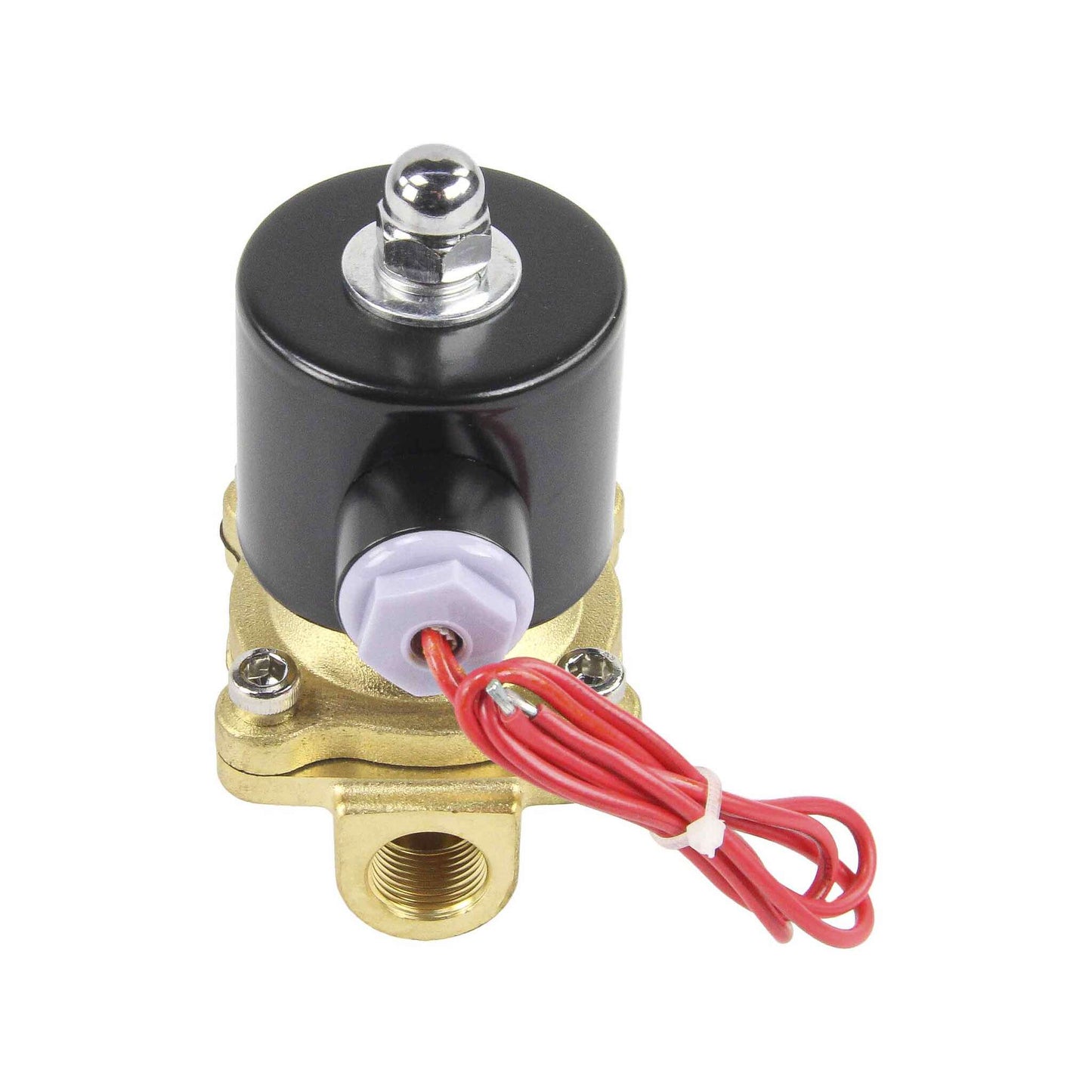 Two way normally closed direct acting electric solenoid valve DNOVA VS2W-100V-NC VITON 24V, body material - brass, seal - Viton