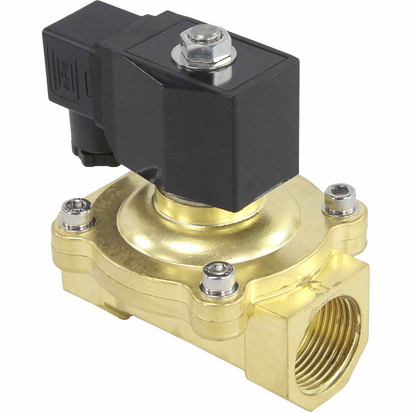 Two way normally closed direct acting electric solenoid valve DNOVA VS2W-200N-NC NBR 24V, body material - brass, seal - NBR