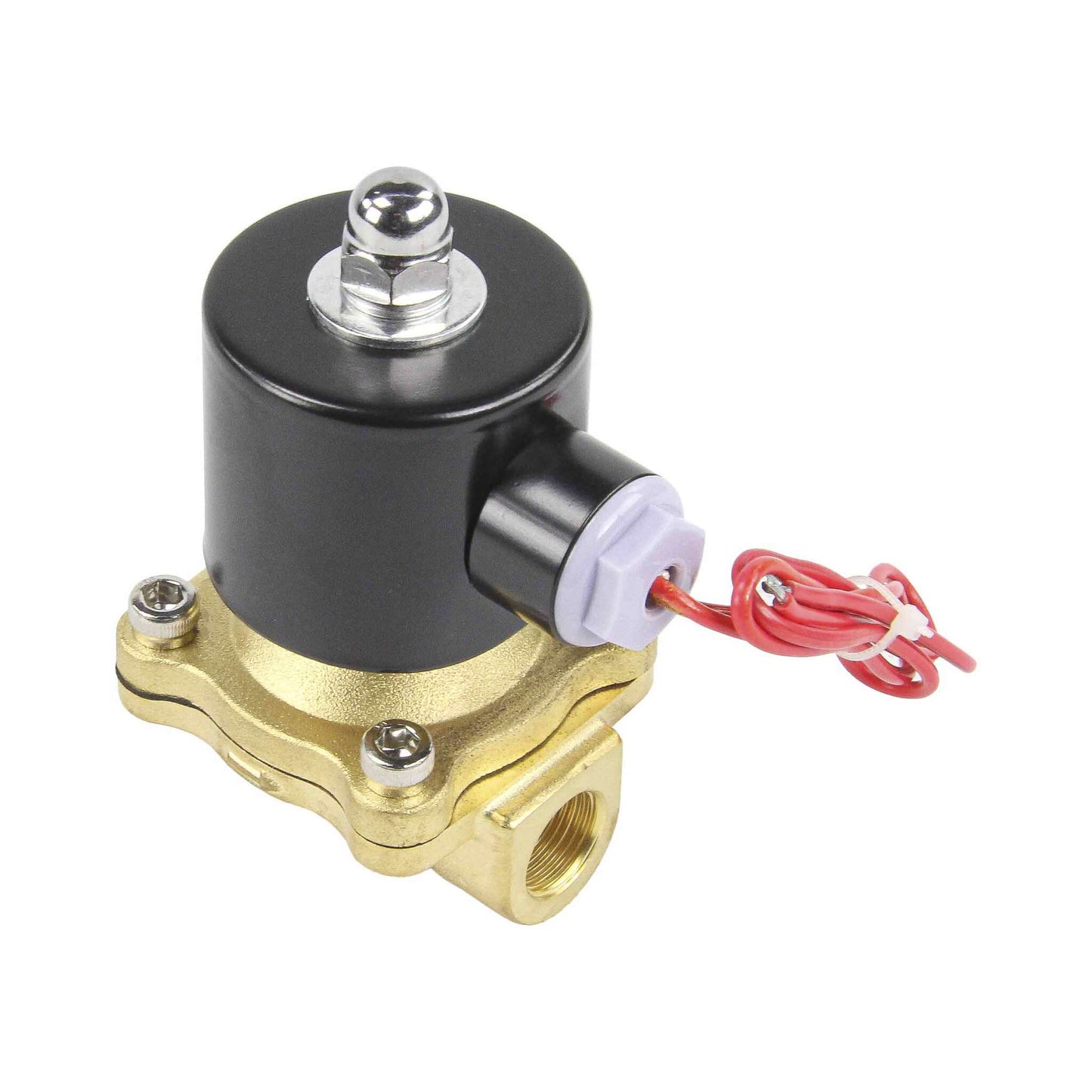 Two way normally closed direct acting electric solenoid valve DNOVA VS2W-100V-NC VITON 220V, body material - brass, seal - Viton